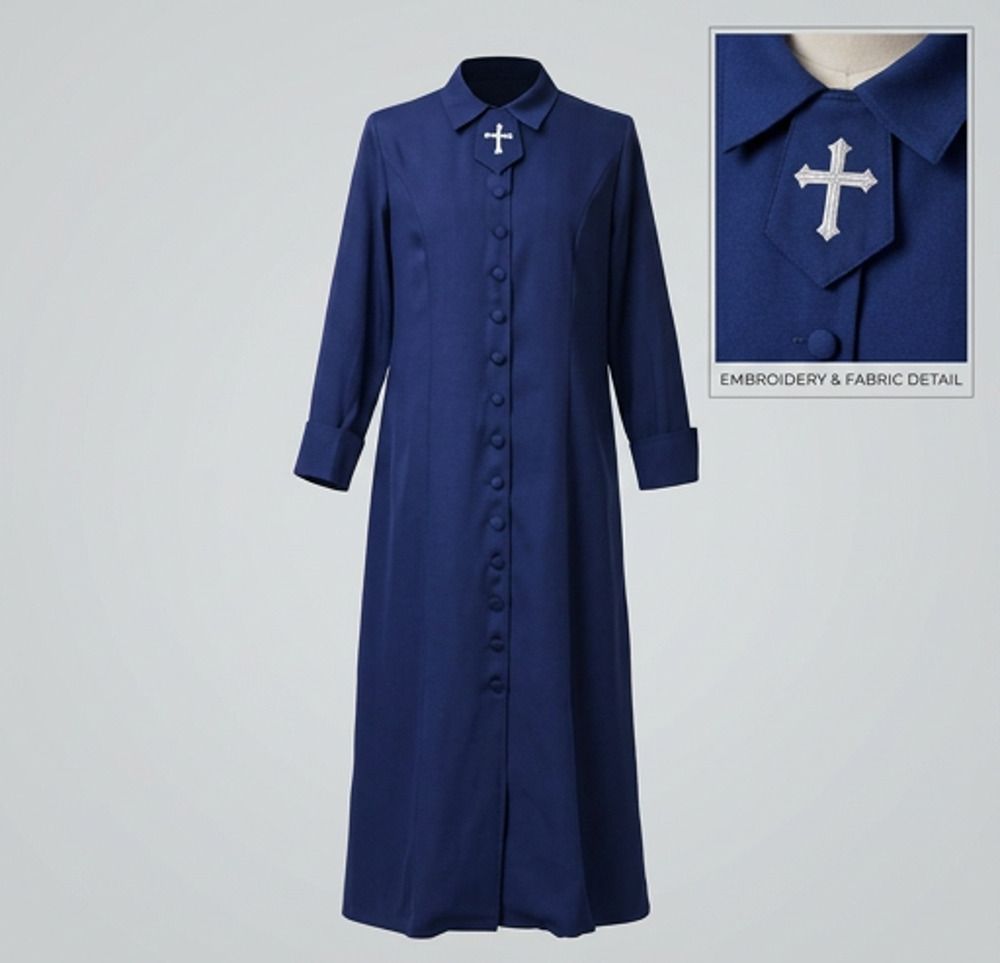 Women Clergy Robes Minister Size XXL Church Pastor Cassock Robe Priest Vestment